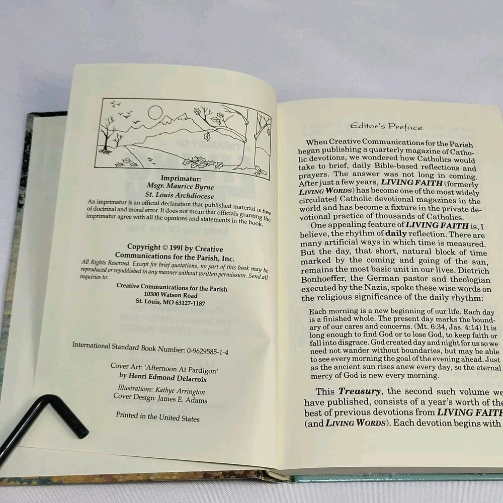 A Treasury of Living Faith Catholic Devotions Every Day Of The Year Adams Book